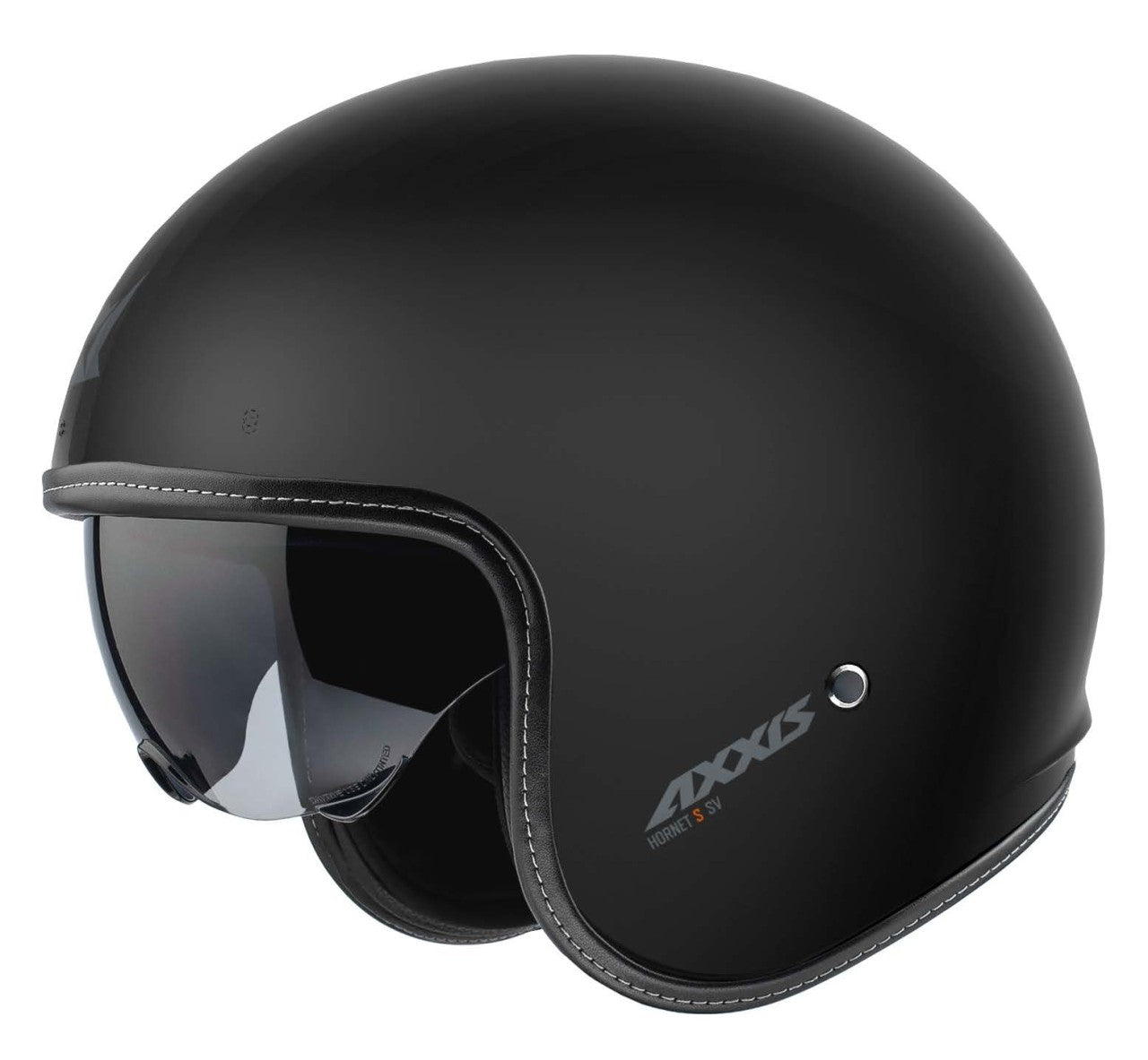 Axxis Jethelm, Hornet SV, Solid, ABS, schwarz, matt ECE 22.06, Axxis Helme, Vespa ECE 22.06 Helme, brandneue Helme, Vespa Helme, Roller Helme, Vespa 2024 Helme, beliebte Vespa Helme