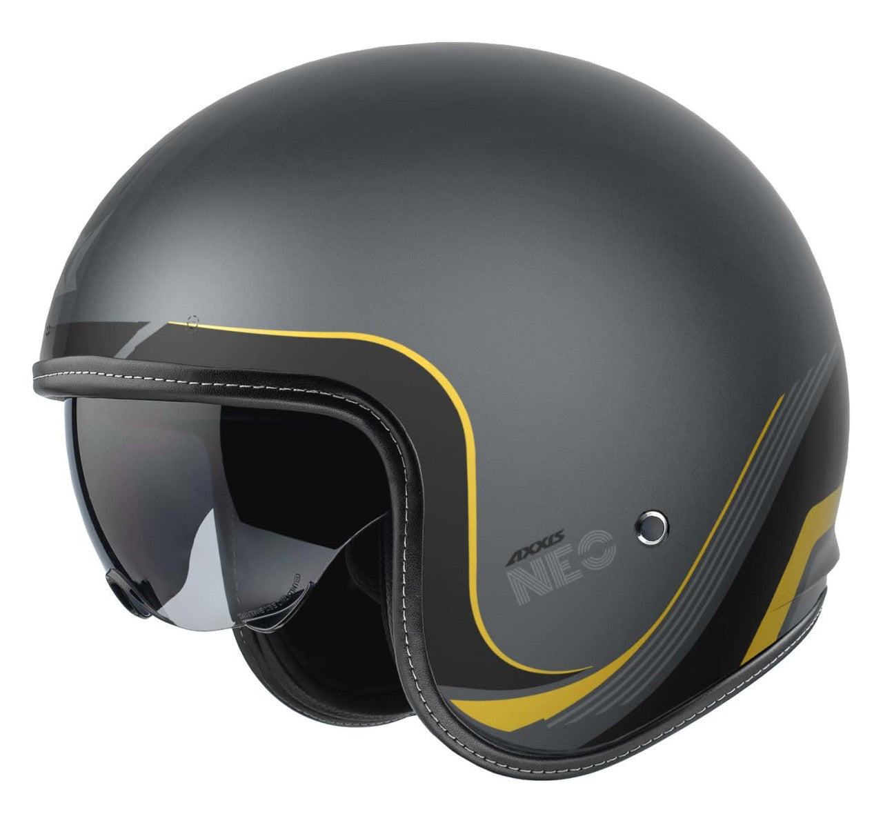 Axxis Motorradfahren, Vespahelme, Helmo Milano Helme, Helm für Vespa, günstige Axxis Helme, Vespa Helm mit Sonnenvisier, Motorrad Helm mit Sonnenvisier, Vespa Helm mit ECE 22.06, ECE 22.06 Helm Axxis, Vespa, Helmo Milano, Axxis Jethelm, Hornet SV, Neo, ABS, grau, matt