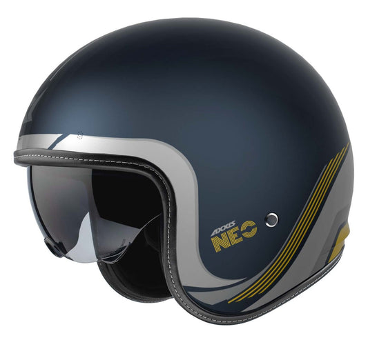 Axxis Jethelm, Hornet SV, Neo, ABS, blau, matt, Axxis Motorradfahren, Vespahelme, Helmo Milano Helme, Helm für Vespa, günstige Axxis Helme, Vespa Helm mit Sonnenvisier, Motorrad Helm mit Sonnenvisier, Vespa Helm mit ECE 22.06, ECE 22.06 Helm Axxis, Vespa, Helmo Milano