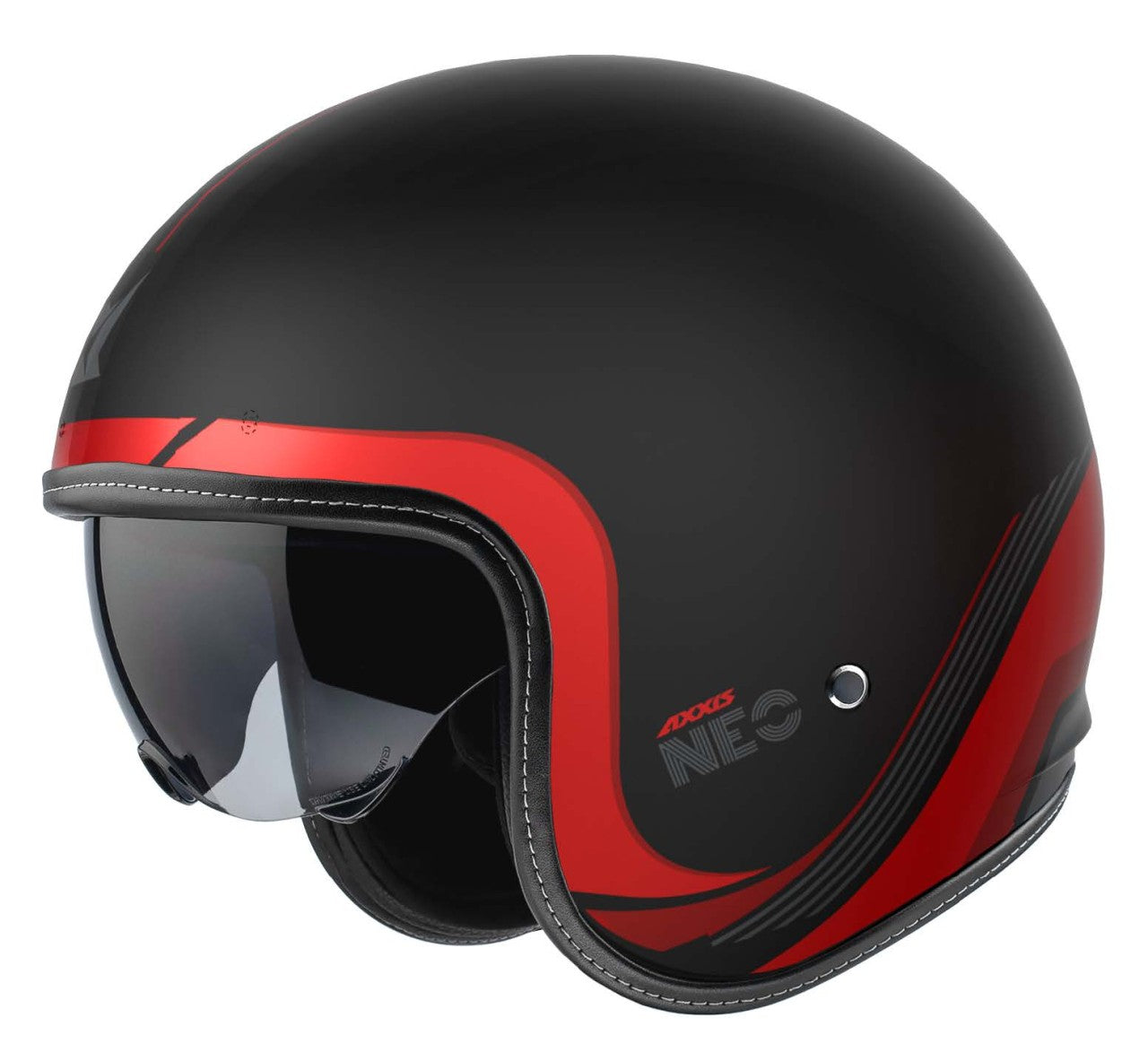 Axxis Jethelm, Hornet SV, Neo, ABS, schwarz, rot, matt, ECE 22.06, Axxis Motorradfahren, Vespahelme, Helmo Milano Helme, Helm für Vespa, günstige Axxis Helme, Vespa Helm mit Sonnenvisier, Motorrad Helm mit Sonnenvisier, Vespa Helm mit ECE 22.06, ECE 22.06 Helm Axxis, Vespa, Helmo Milano