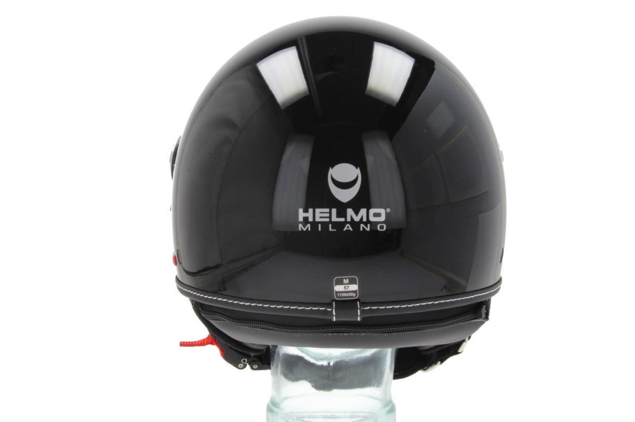 Vespa Merchandising, Vespa Zubehör, Vespa Geschenk, Vespa 2024 Neu Erscheinungen, Neue Vespa Helme, VaPensiero ECE 22.06, ECE 22.06 Helmo Milano Helme, Neue Helmo Milano Helme, Helmo Milano Helme ECE 22.06, Helmo Milano Demi Jet, Eos, schwarz, glänzend 22.06