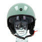 Helmo Milano Demi Jet, Puro Slider, grün/sage 22.06, Helmo Milano ECE 22.06, Helmo Milano Helme , günstige Rollerhelme, bunte Rollerhelme, Vespa Zubehör, vespa Helme ECE 22.06