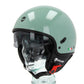 Helmo Milano Demi Jet, Puro Slider, grün/sage 22.06, Helmo Milano ECE 22.06, Helmo Milano Helme , günstige Rollerhelme, bunte Rollerhelme, Vespa Zubehör, vespa Helme ECE 22.06