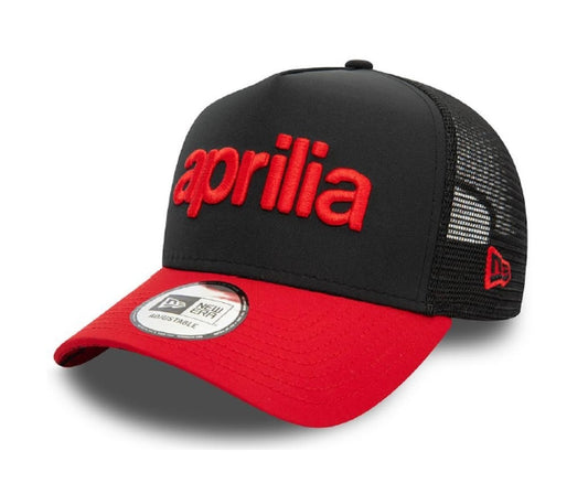 Aprilia Basecap New Era, schwarz, rot