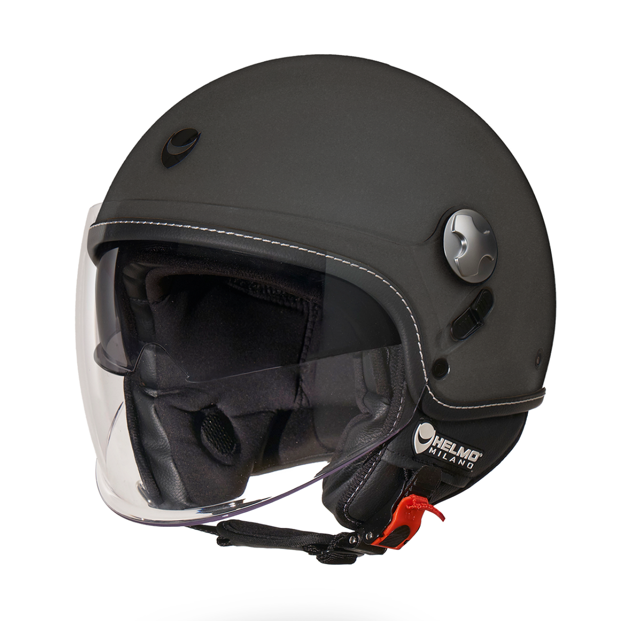 ECE 22.06 helme, Helmo Milano ECE 22.06 Helme, Helme nach der neuen Norm, EOS Helm, Helmo Milano günstige Helme, Grauer helmo Milano Helm, Graue Vespa Helme, Helme mit zwei Visieren, Vespa Helme mit zwei Visieren