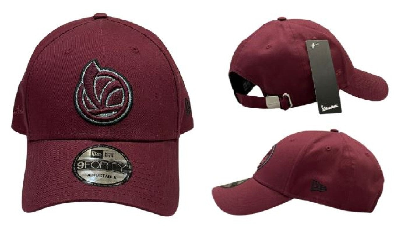 Vespa Basecap New Era 9Forty, rot