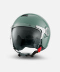 Vespa Jethelm Demi Jet, grün,Vespa 80th