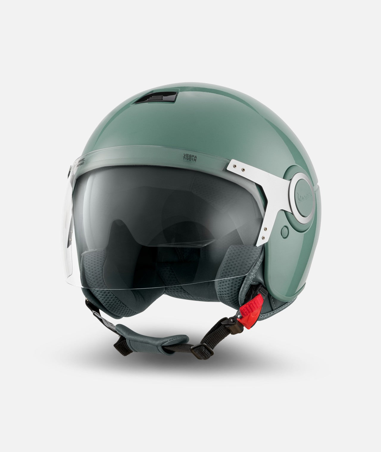 Vespa Jethelm Demi Jet, grün,Vespa 80th