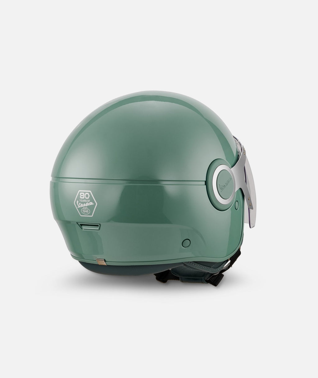 Vespa Jethelm Demi Jet, grün,Vespa 80th