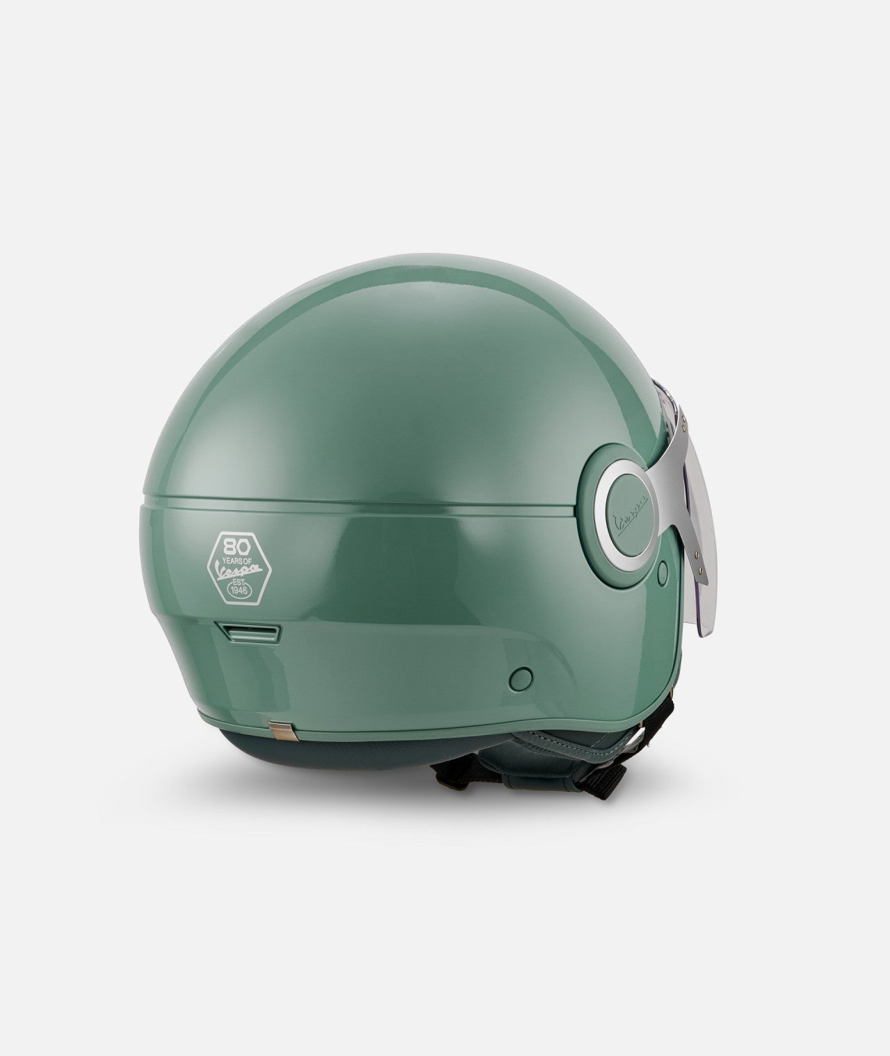 Vespa Jethelm Demi Jet, grün,Vespa 80th