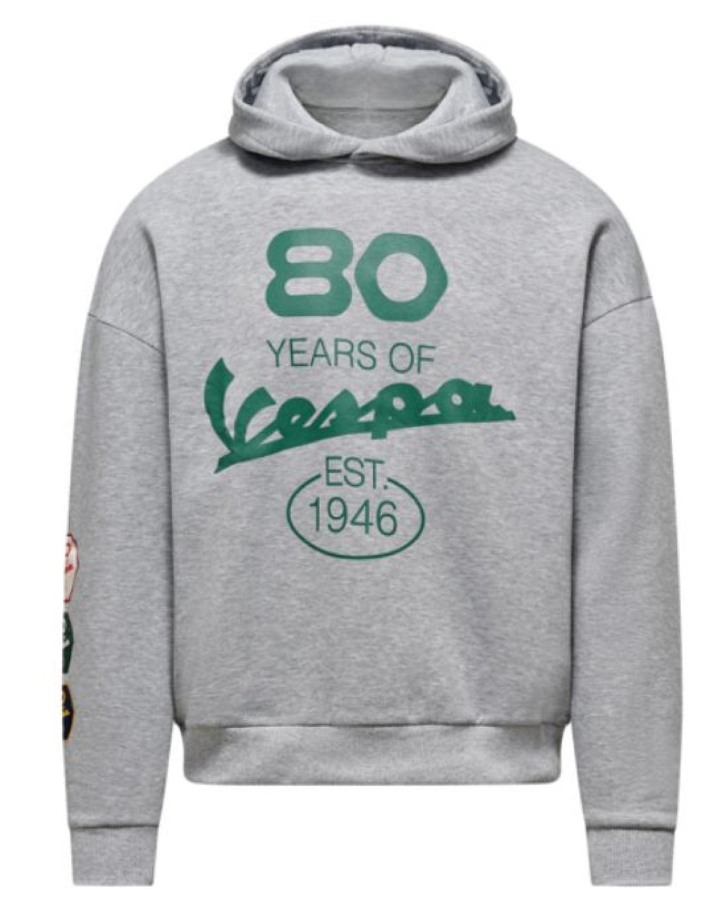 Vespa Hoodie 80th grau
