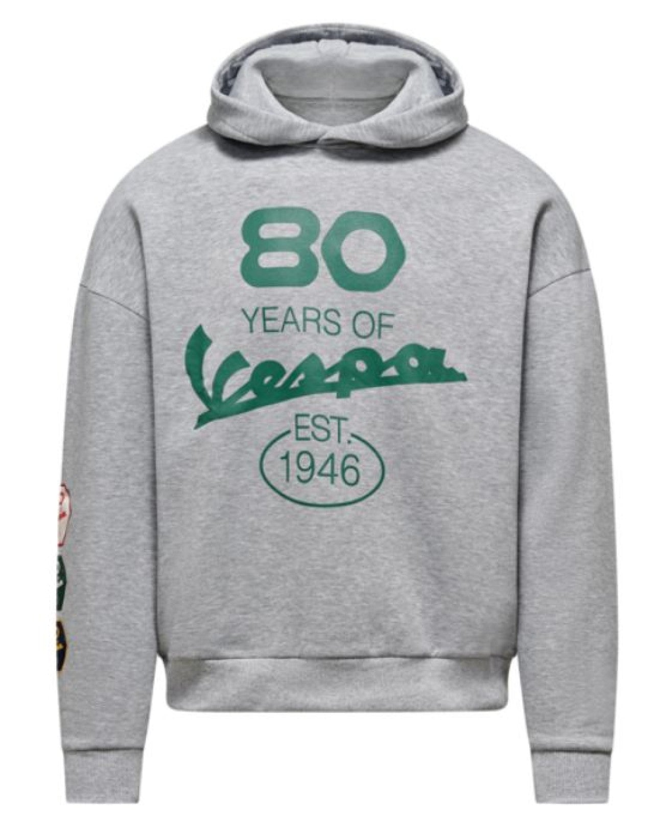 Vespa Hoodie 80th grau