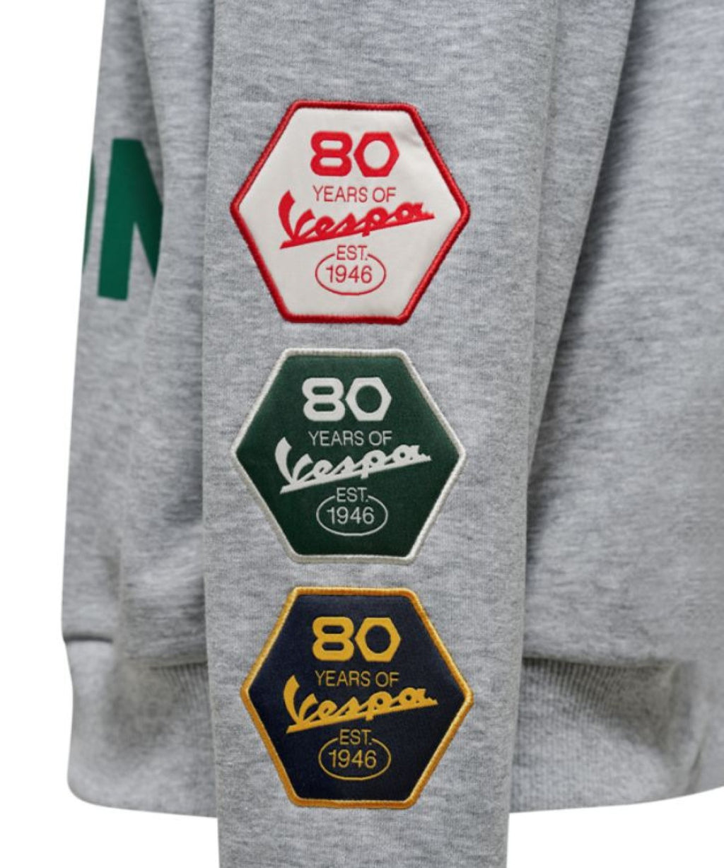 Vespa Hoodie 80th grau