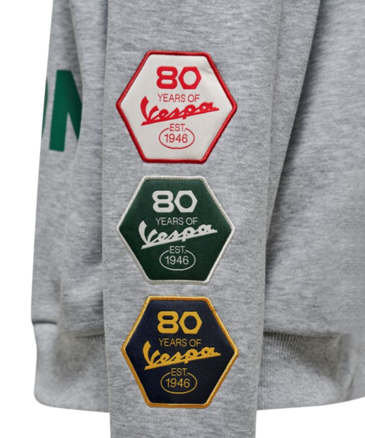 Vespa Hoodie 80th grau