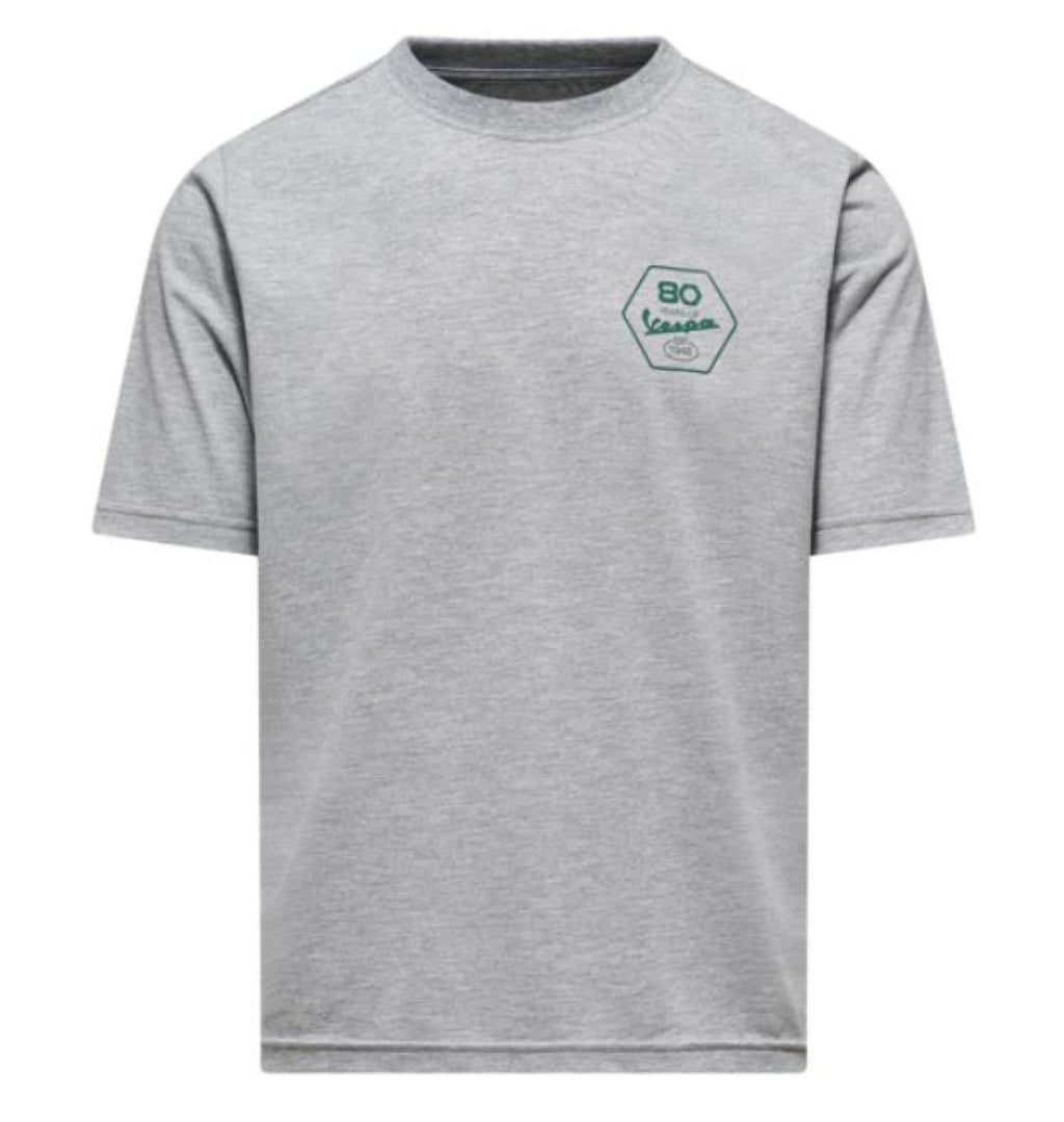 Vespa 80th Anniversary T-Shirt grau