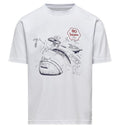 Vespa 80th Anniversary T-Shirt weiß, rot