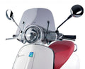 Windschutzscheibe klein mit Halterung, getönt, Windschutzscheibe Vespa, vespa Witterungsschutz, Windschutz, Wetterschutz vespa, vespa regenschutz, Vespa Sonnenschutz, vespa bei allen Witterungen, vespa Windschutzscheibe klar, Windschutzscheibe klein mit Halterung, klar, Vespa Windschutzscheibe mit Halterung 