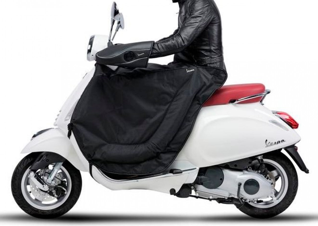 Vespa Beinschutzdecke Schwarz, Regendecke Vespa, Regenschutz Vespa, Vespa Regenartikel