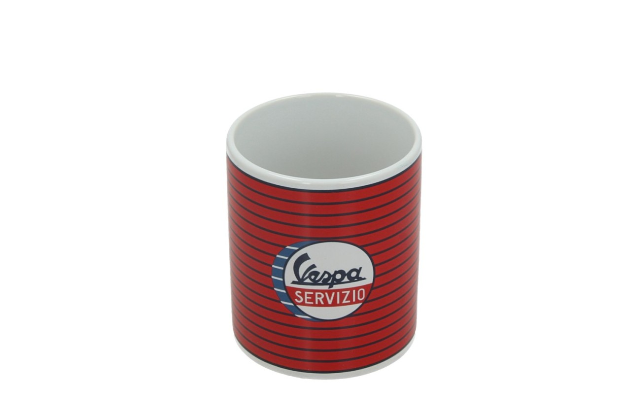 rote Vespa Tasse  Servizio, Vespa Tasse, Tasse mit Vespamotiv
