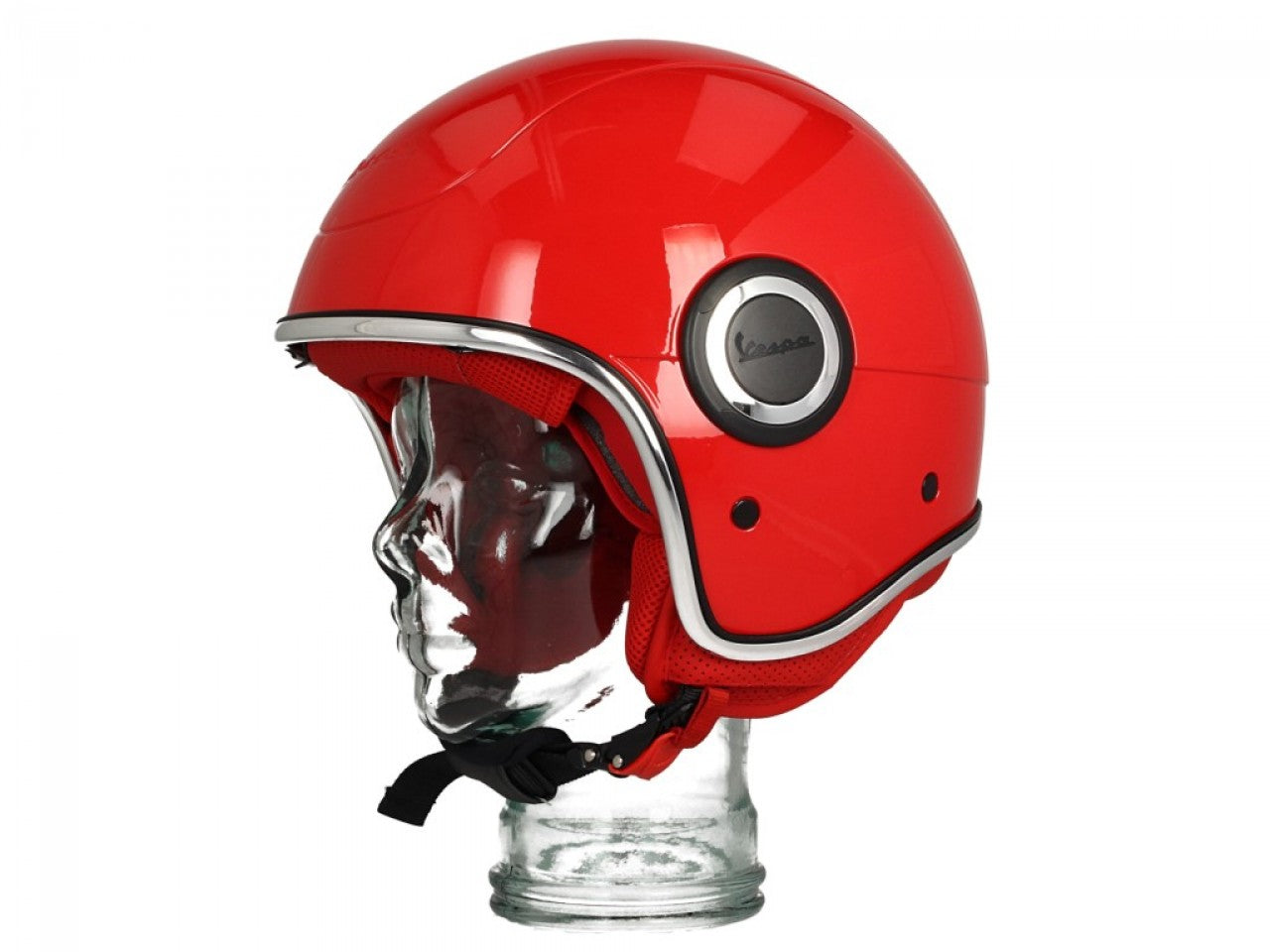 Vespa Jethelm, VJ1, V-946 rot, Vespa Helm rot , Rollerhelm rot, Vespa Helm Rot