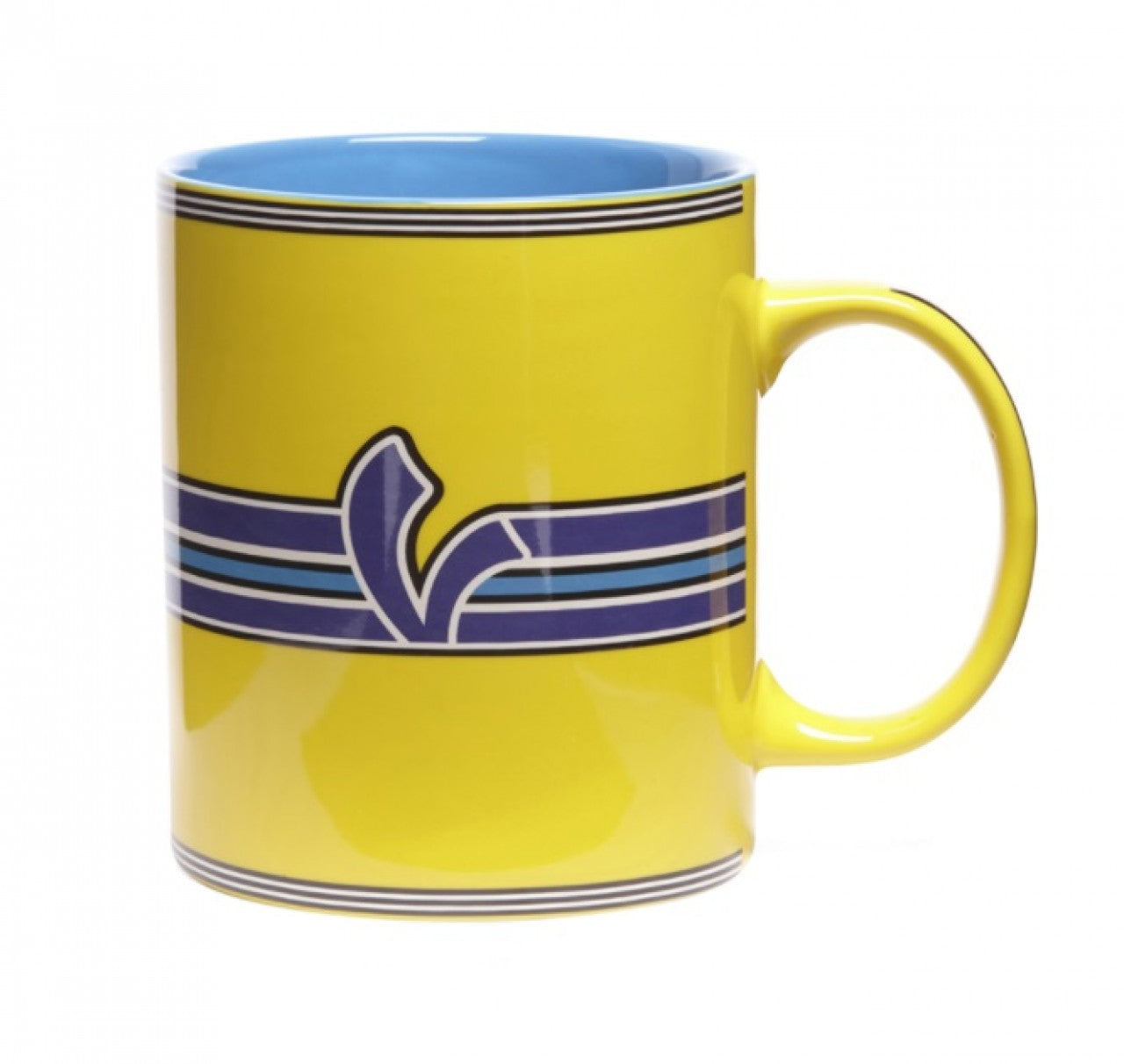 Vespa Tasse Gelb V-Stripes, Vespa Tasse, Tasse mit Vespamotiv