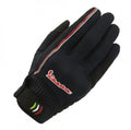 Vespa Handschuhe, Modernist schwarz, Textil, Vespa Handschuhe , handschuhe mit Vespa Motiv, Motorradhandschuhe