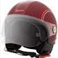 Vespa Jethelm, Modernist, ABS Rot-Weiß, Vespa Helm rot , Rollerhelm rot