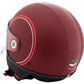 Vespa Jethelm, Modernist, ABS Rot-Weiß, Vespa Helm rot , Rollerhelm rot