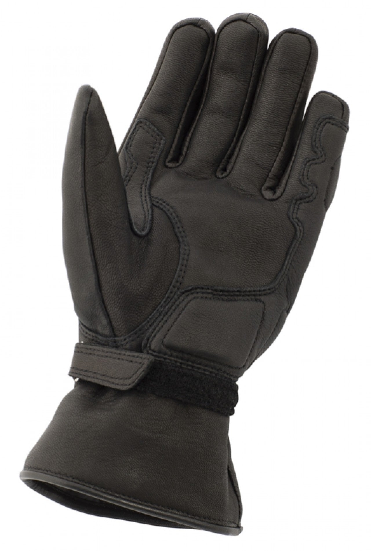 Schwarze Vespa Handschuhe Winter, Piaggio Handschuhe, Wintermotoirradhandschuhe, Wintervespahandschuhe