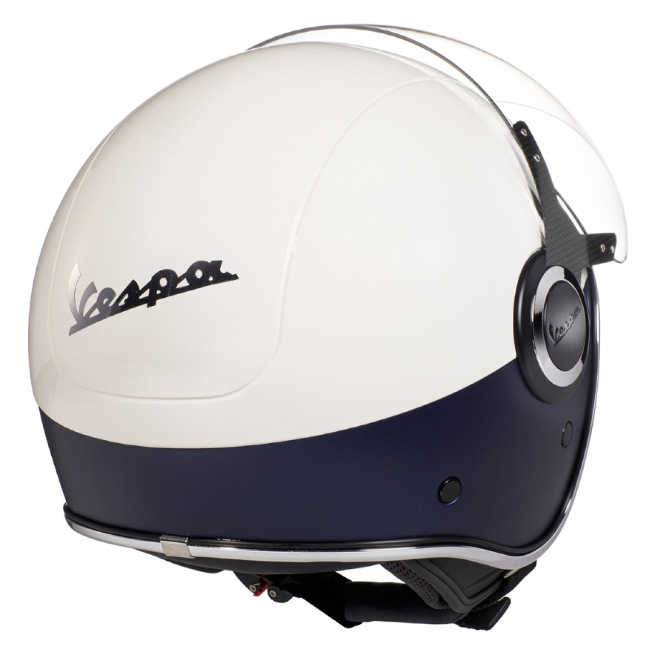 Vespa Jethelm, VJ weiß-blau, Vespa Helm, Rollerhelm