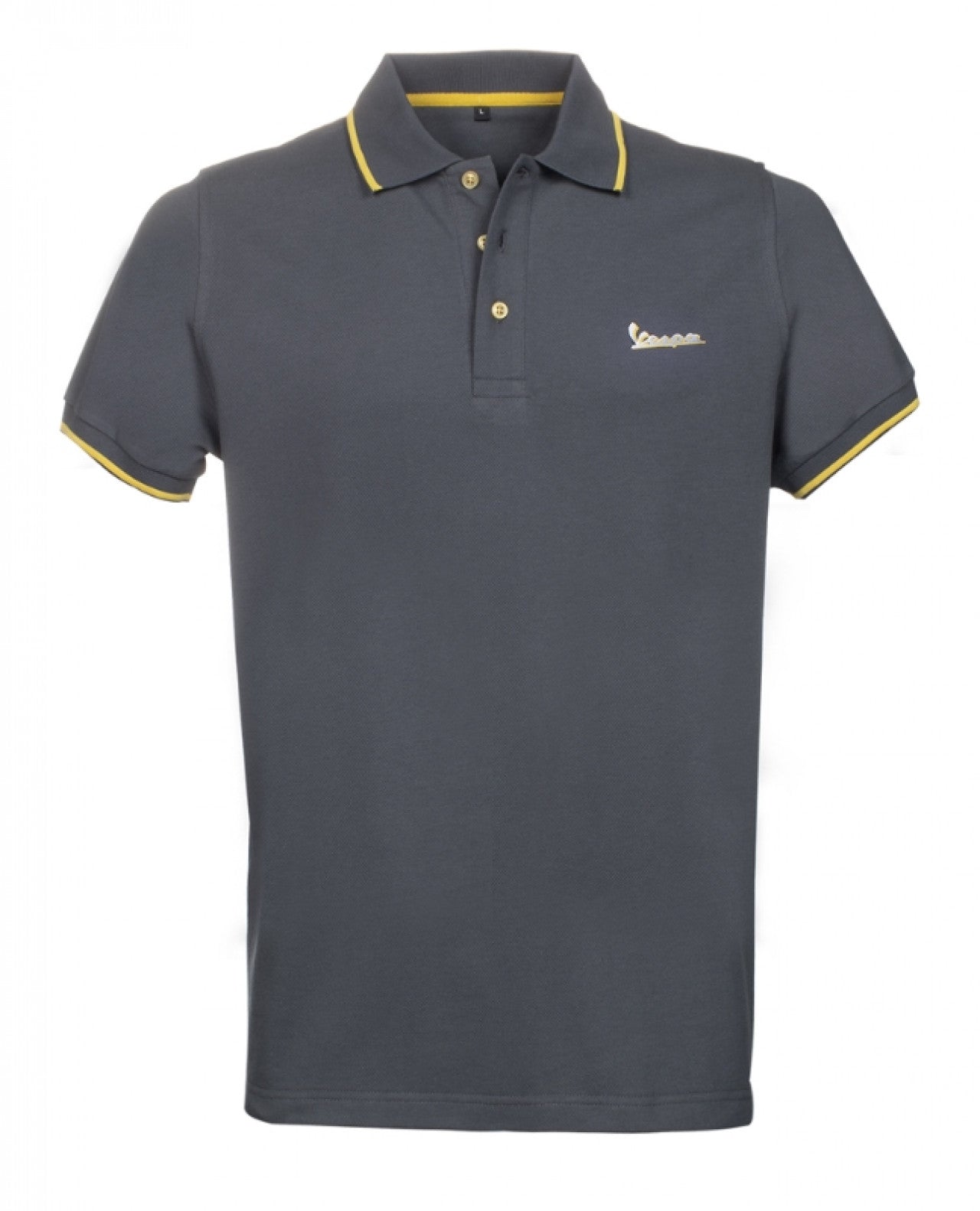 graues Vespa Polo Shirt, Vespa Merchandising, Vespa Bekleidung, Vespa Polo, Vespa T-shirt grau, Vespa polo