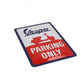 Vespa Metallschild Vespa parking only