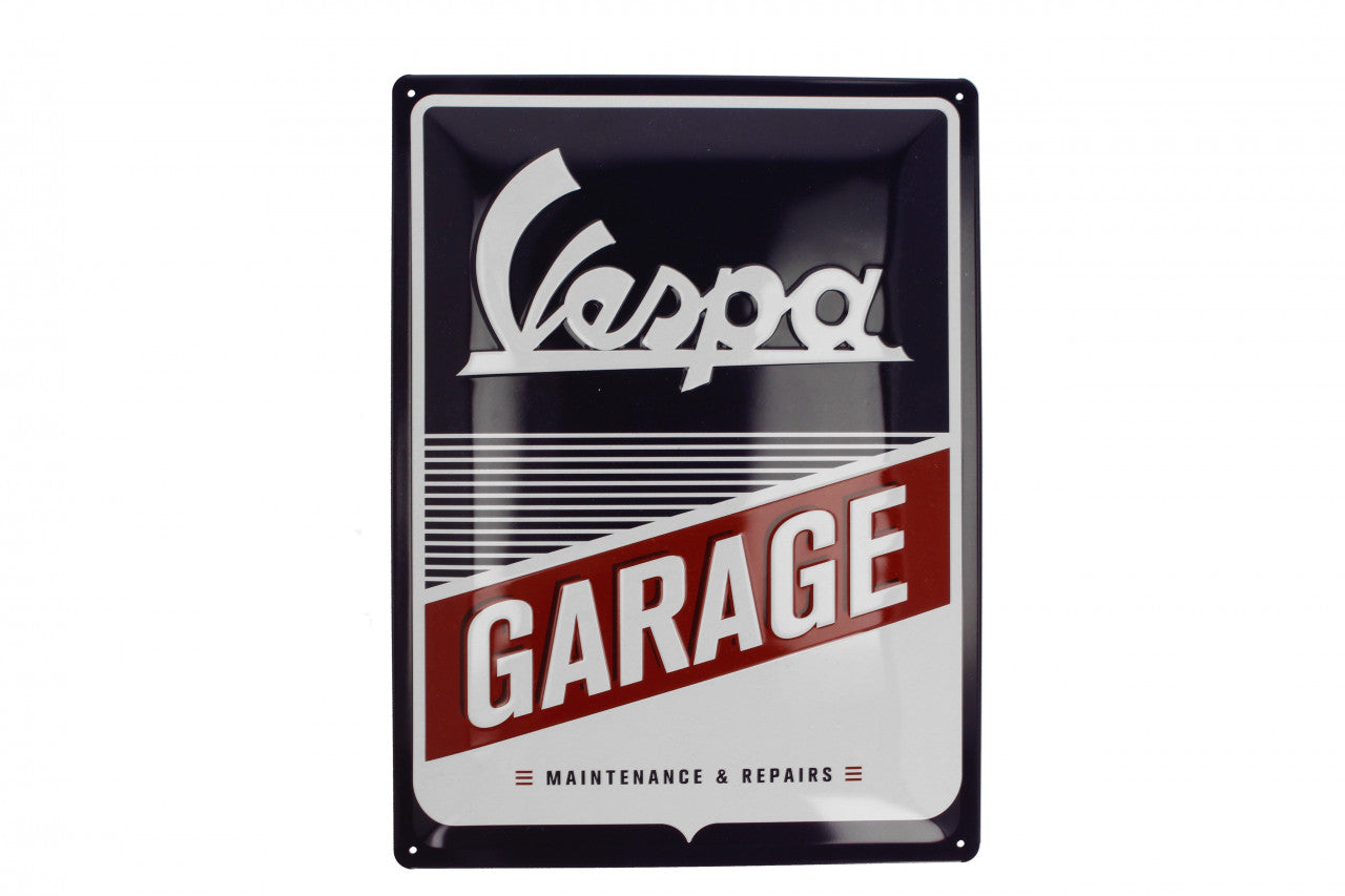 Vespa Garage Metallschild