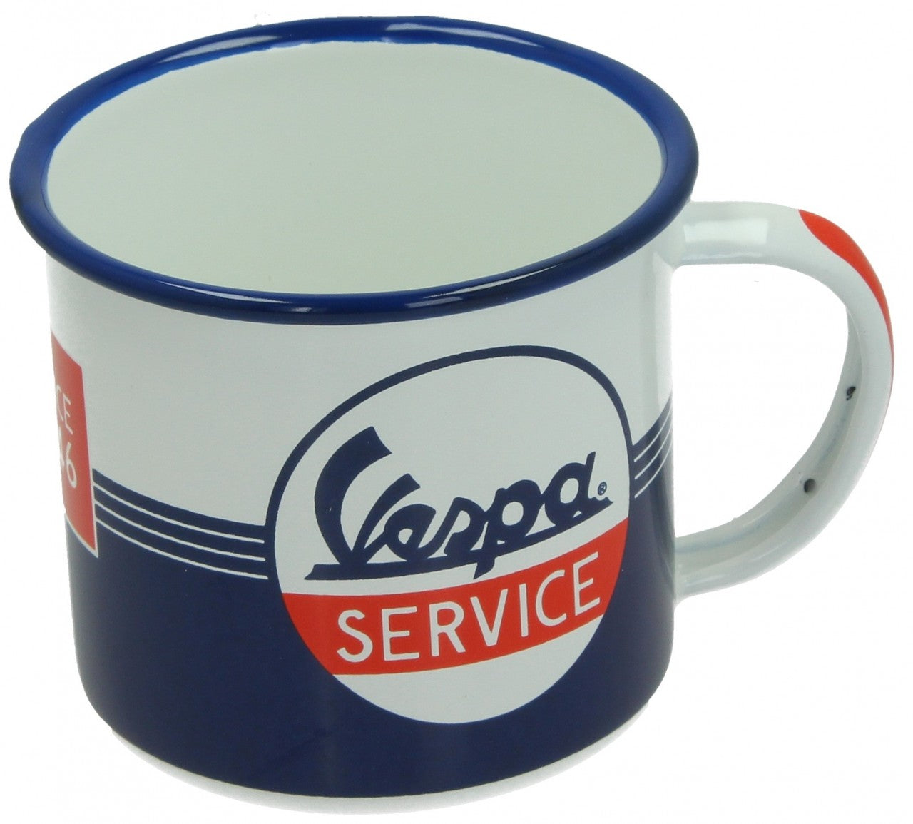 Vespa Becher Vespa Service Emaille , Vespa Trinkbecher,  Vespa Küchenbedarf, Vespa Küchenartikel, Vespa Tasse, Vespa Thermobecher, Vespa To Go