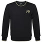 Vespa schwarzes Sweat Shirt, 75° Anniversary, Vespa Bekleidung, Vespa schwarzer Hoode, Vespa Merchandising, Vespa Fanartikel