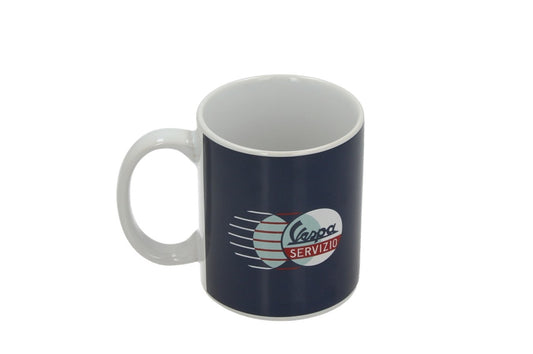 Vespa Tasse Servizio Dunkelblau, Vespa Tasse, Tasse mit Vespamotiv