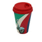 Vespa Becher "to go" grün-weiß-rot , Vespa Trinkbecher,  Vespa Küchenbedarf, Vespa Küchenartikel, Vespa Tasse, Vespa Thermobecher, Vespa To Go