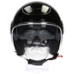 Vespa Jethelm VJ1 Schwarz, Vespa Helm schwarz , Rollerhelm schwarz, Vespa Helm schwarz glänzend